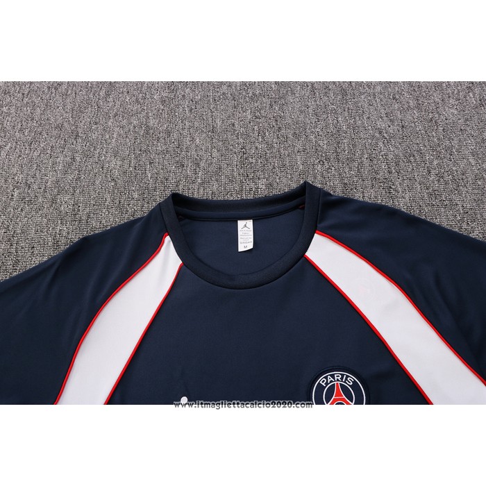 Tuta da Track Paris Saint-Germain Jordan Manica Corta 2022 2023 Blu - Pantalon Corto